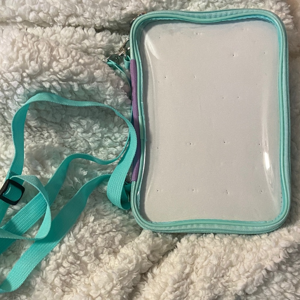 Go Pin Pro Pinfolio Crossbody with Teal Strap